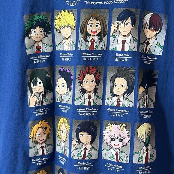 My Hero Academia Men's Blue T Shirt Size XL - Picture 4 of 6